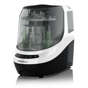 Baby Brezza Bottle Sterilizer in Black and White